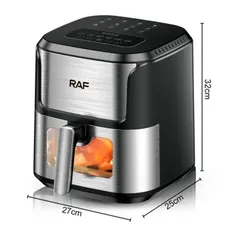 سرخ کن و هواپز 6.8لیتری بدون روغن راف مدل R.5328