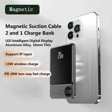 پاوربانک وایرلس مغناطیسی شارژ سریع 10000mah