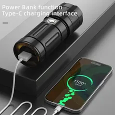 چراغ قوه پرقدرت لیزری با قابلیت پاوربانک
