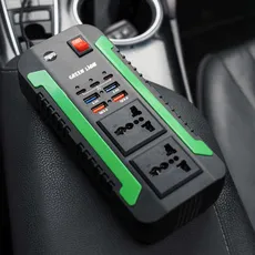 اینورتر و مبدل برق شارژر فندکی  خودروگرین لاین 