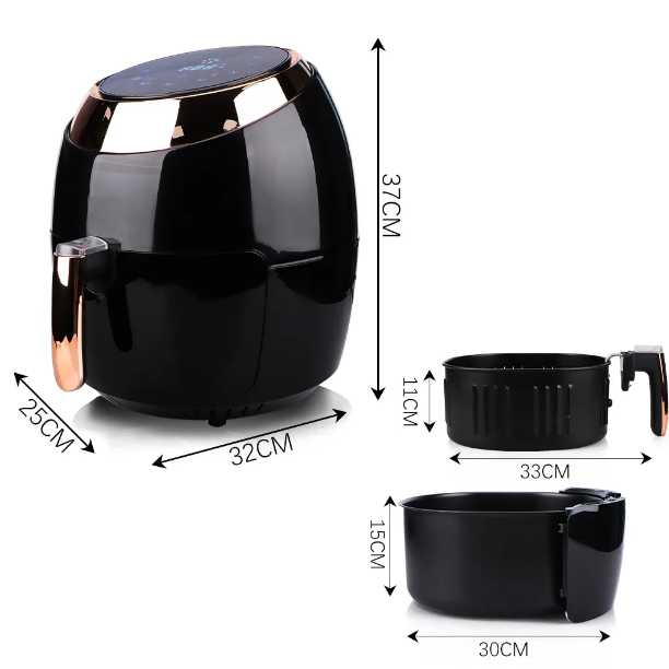 سرخ کن و هواپز 8لیتری بدون روغن راف مدل R.5298