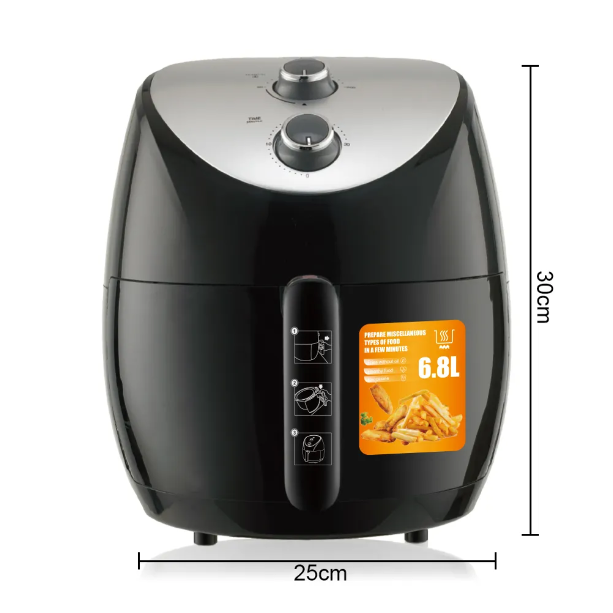 سرخ کن و هواپز 6.8لیتری راف مدل R.5285