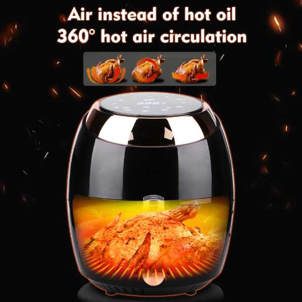 سرخ کن و هواپز 8لیتری بدون روغن راف مدل R.5298