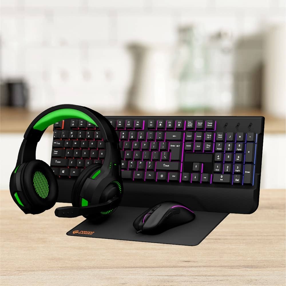 کیت گیمینگ ٤ کاره پرودو کیبورد موس هدفون  porodo 