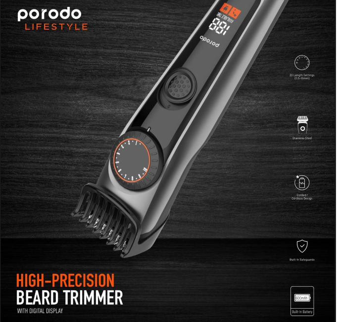 ماشین اصلاح ریش با دقت بالای پرودو با نمایشگر دیجیتال