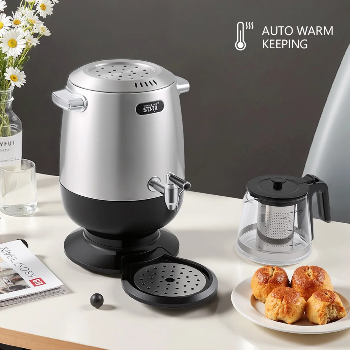 کتری و سماور برقی وینینگ استار مدل ST-9110